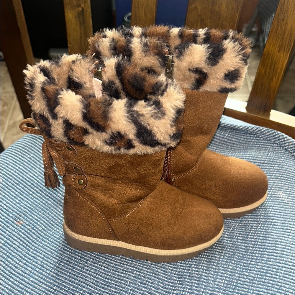 Brown Faux Fur Lined Boots